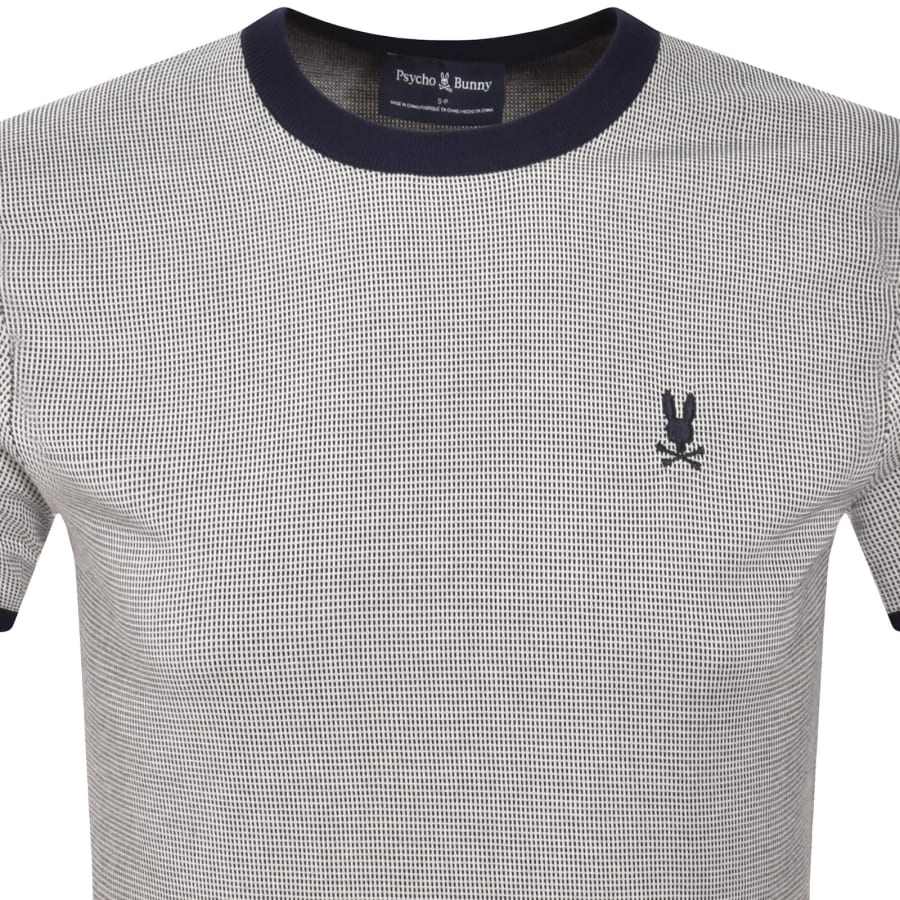 Image number 2 for Psycho Bunny Jacquared Knit T Shirt Blue
