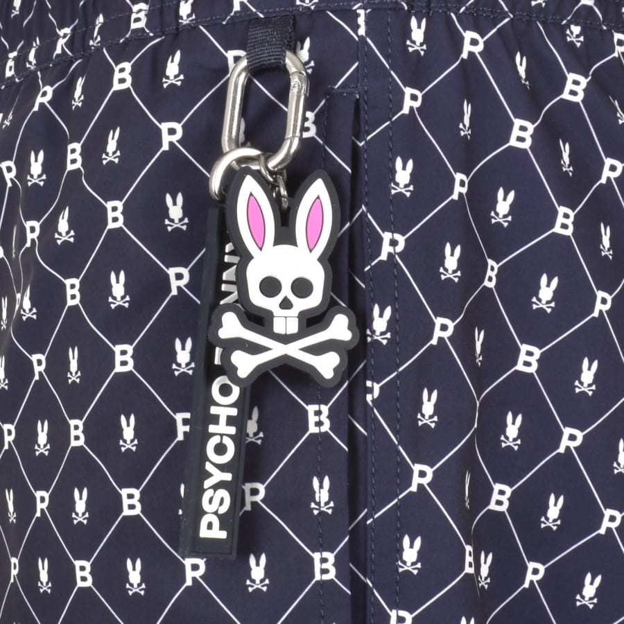 Image number 3 for Psycho Bunny Hunter Print Swim Shorts Blue