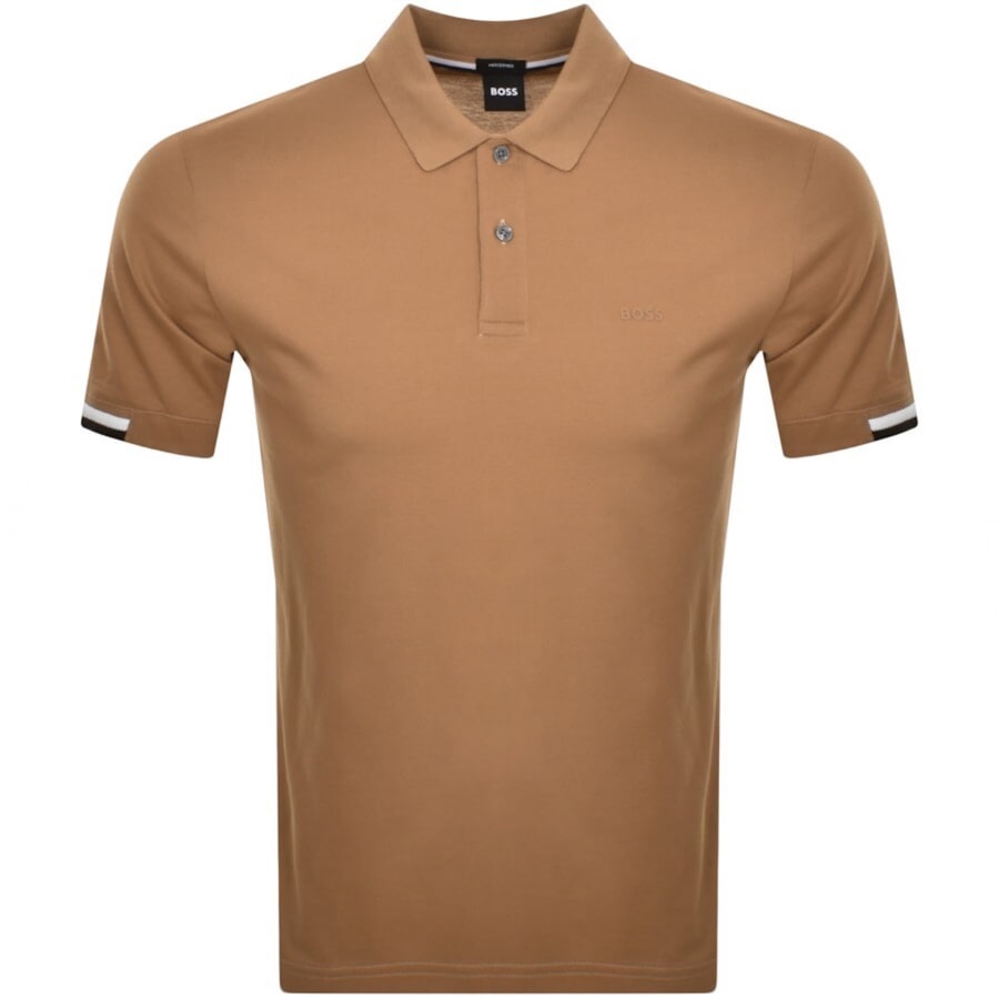 Image number 1 for BOSS Parlay 147 Polo T Shirt Beige