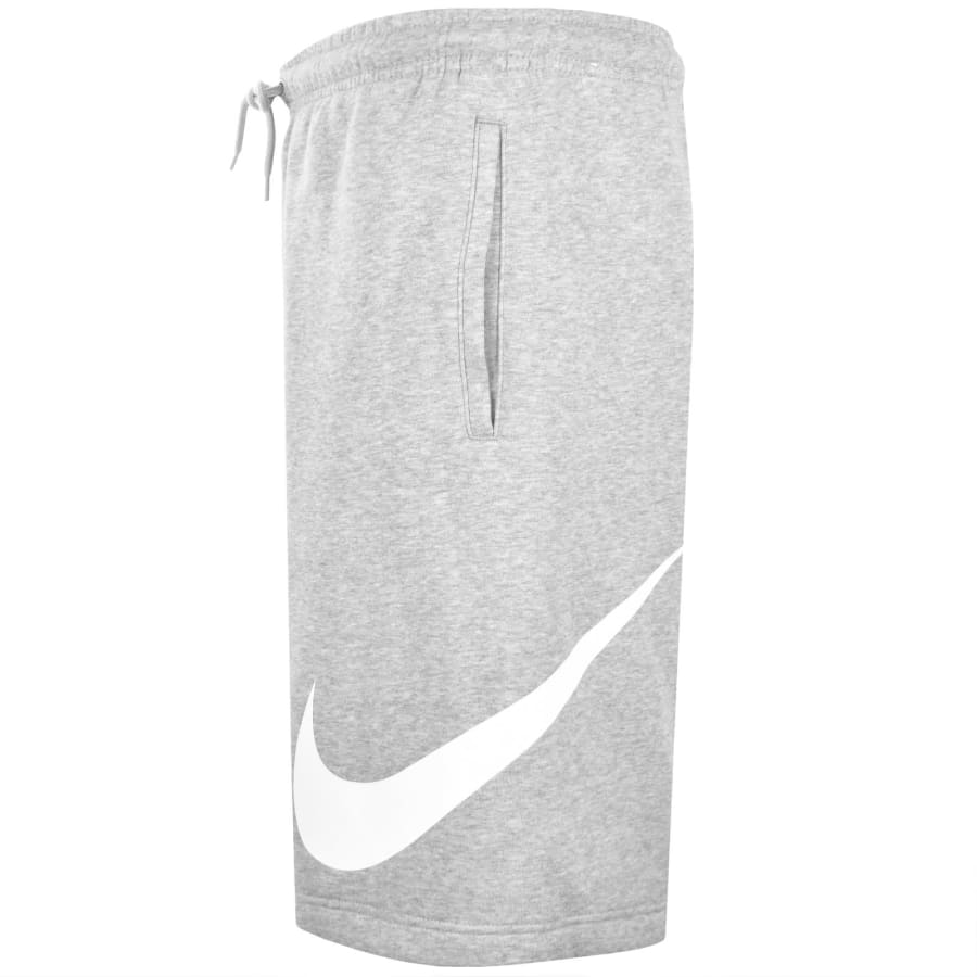 Image number 4 for Nike Club Fleece Shorts Grey