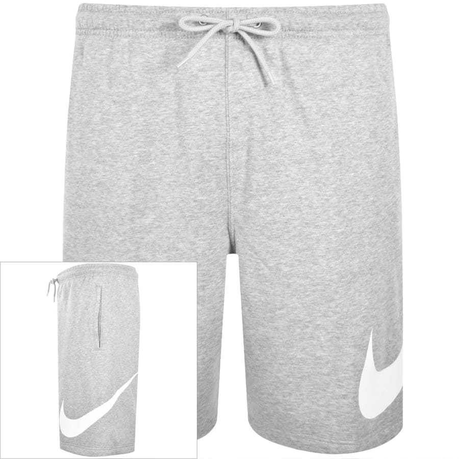 Image number 1 for Nike Club Fleece Shorts Grey