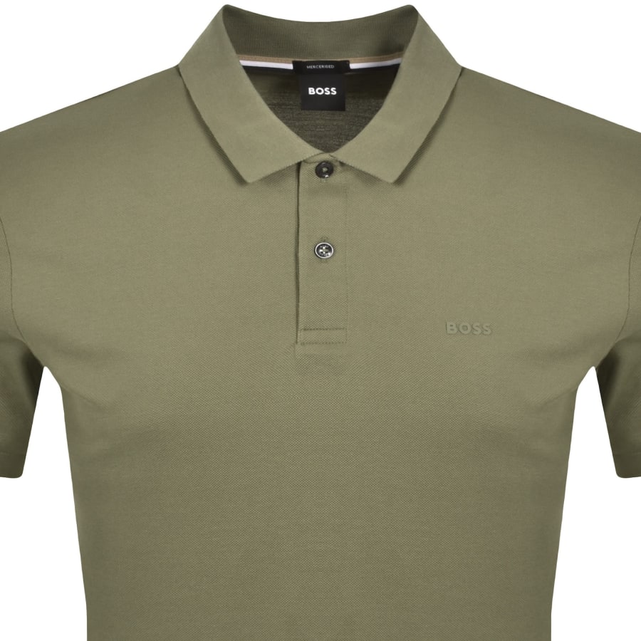 Image number 2 for BOSS Parlay 147 Mercerised Polo Green
