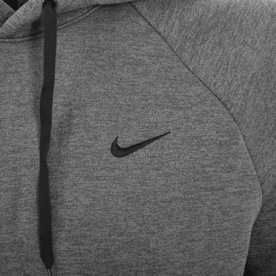 Image number 3 for Nike Training Pullover Logo Hoodie Grey