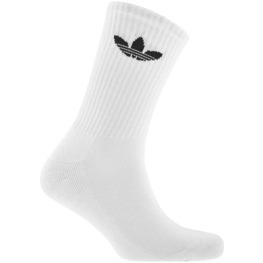 Image number 2 for adidas Originals 6 Pack Crew Socks White