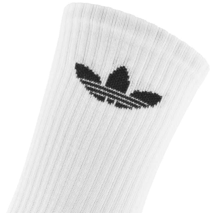 Image number 3 for adidas Originals 6 Pack Crew Socks White