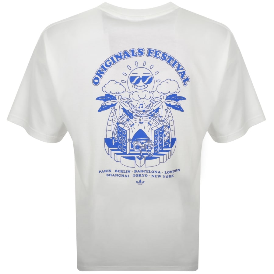Image number 5 for adidas Originals Music Fests T Shirt White
