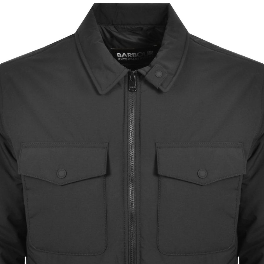 Image number 2 for Barbour International Distill Quilted Jacket Black