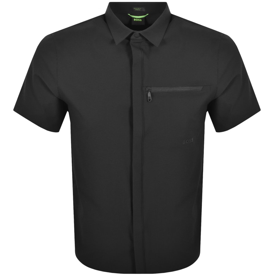 Image number 1 for BOSS Urban Short Sleeved Shirt Black