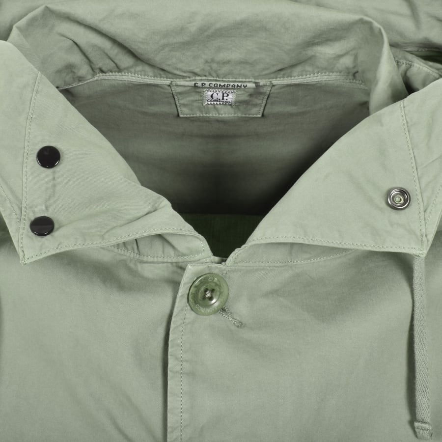 Image number 5 for CP Company Gabardine Overshirt Green