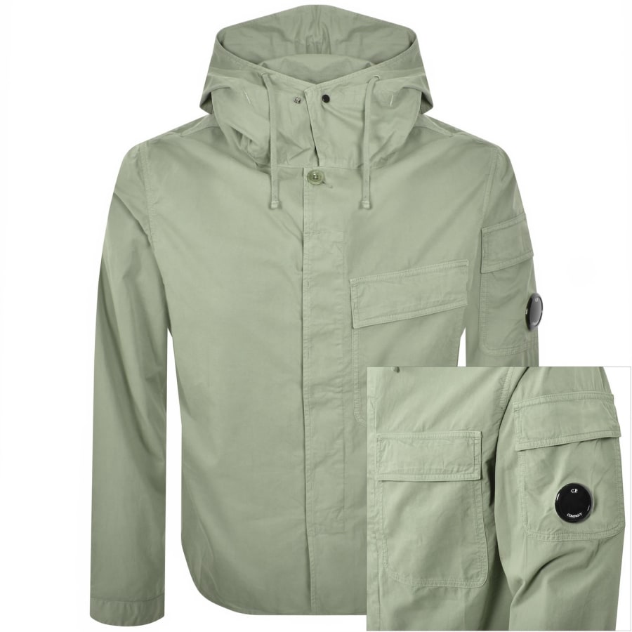 Image number 1 for CP Company Gabardine Overshirt Green