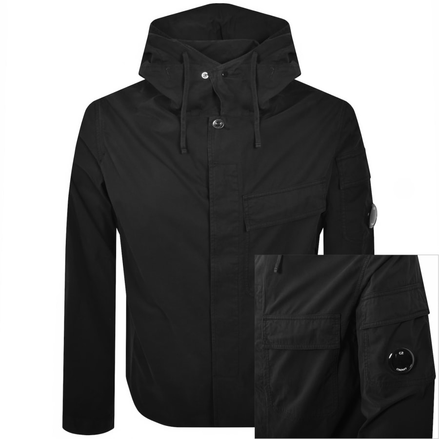 Image number 1 for CP Company Gabardine Overshirt Black