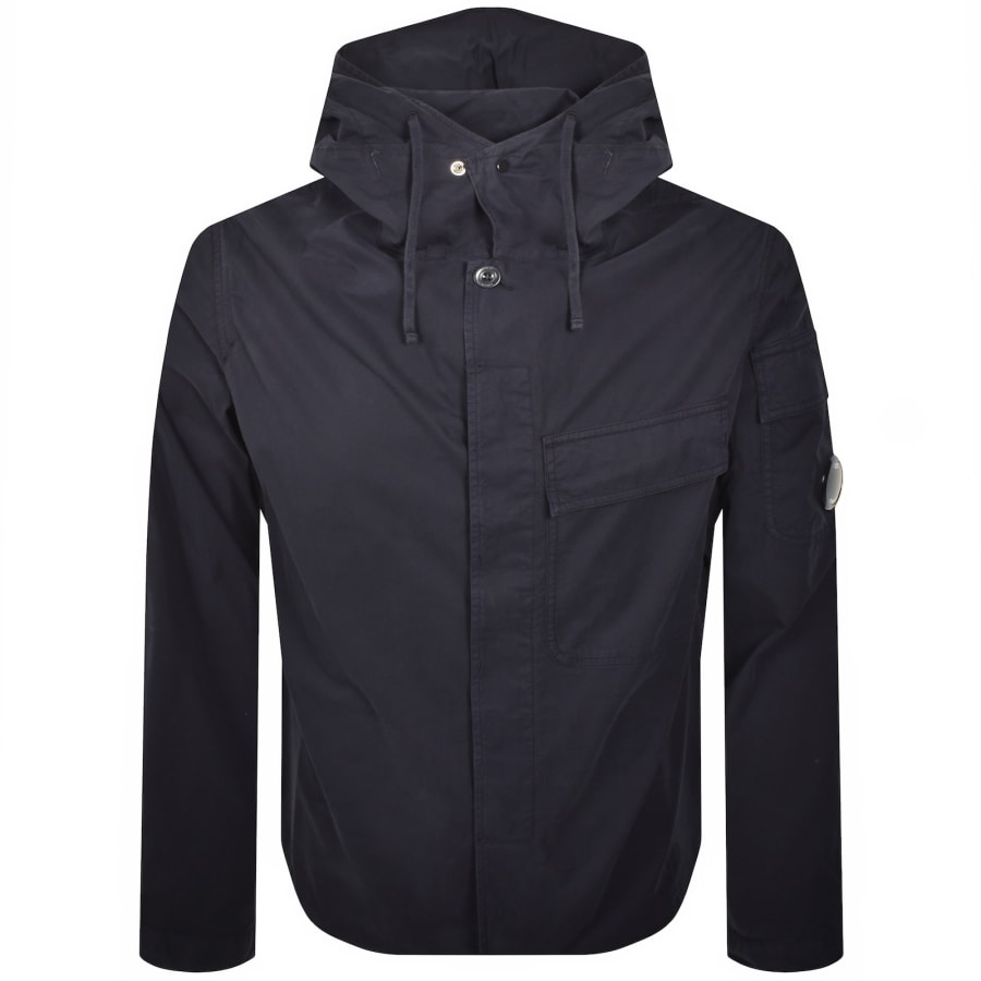 Image number 2 for CP Company Gabardine Overshirt Navy