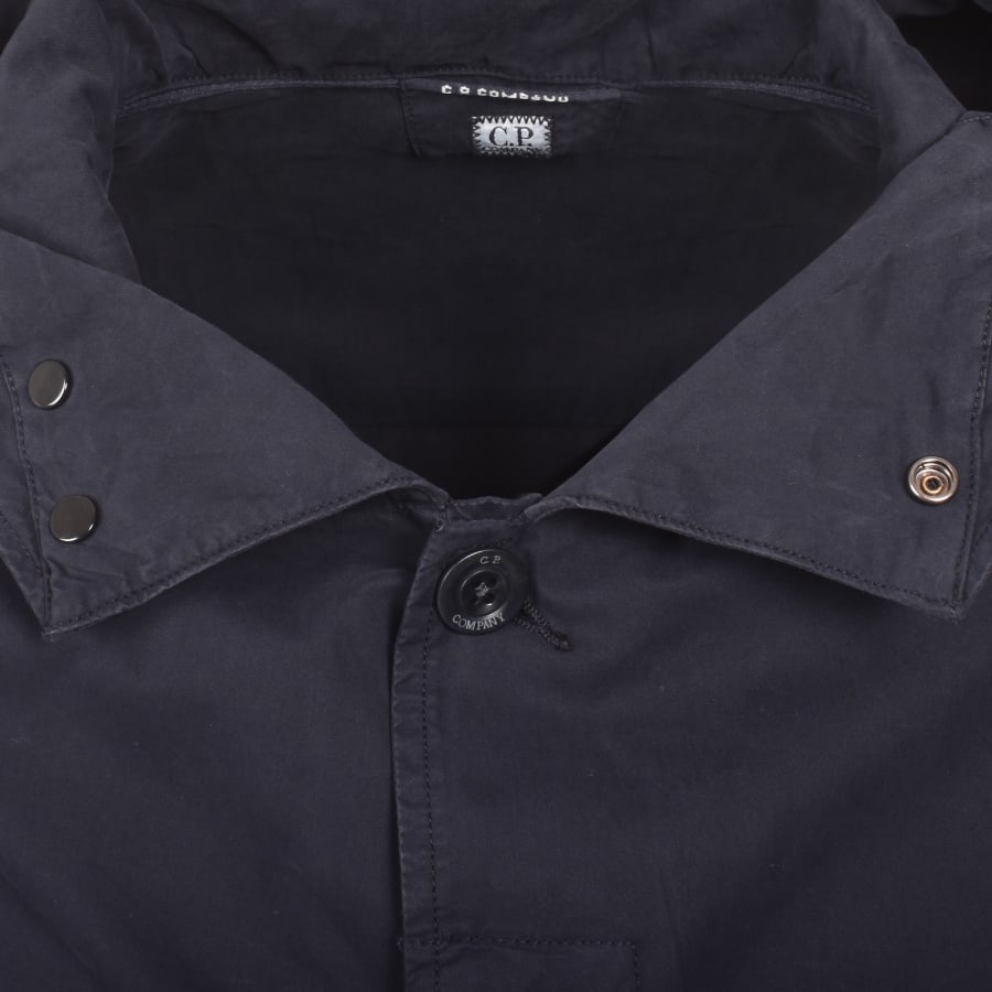 Image number 5 for CP Company Gabardine Overshirt Navy