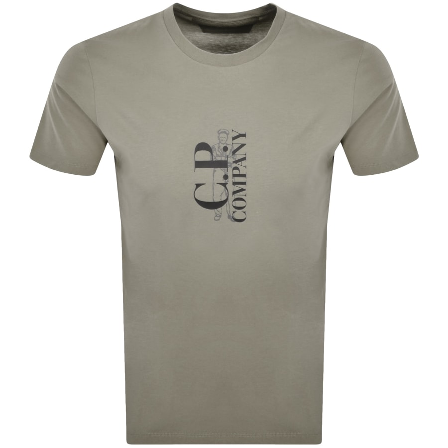 Image number 1 for CP Company Logo T Shirt Fallen Rock
