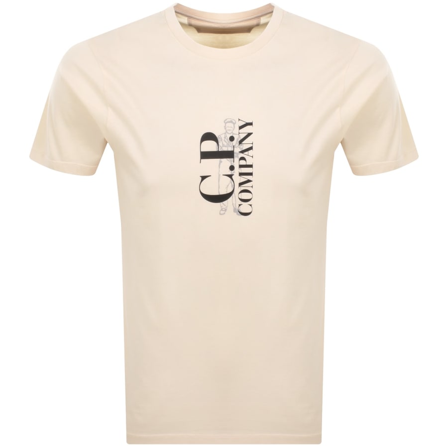 Image number 1 for CP Company Logo T Shirt Pistachio Shell