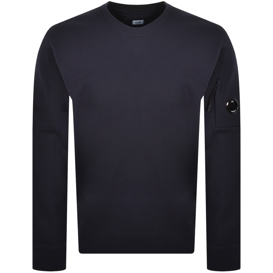 Image number 2 for CP Company Crew Neck Sweatshirt Dark Blue