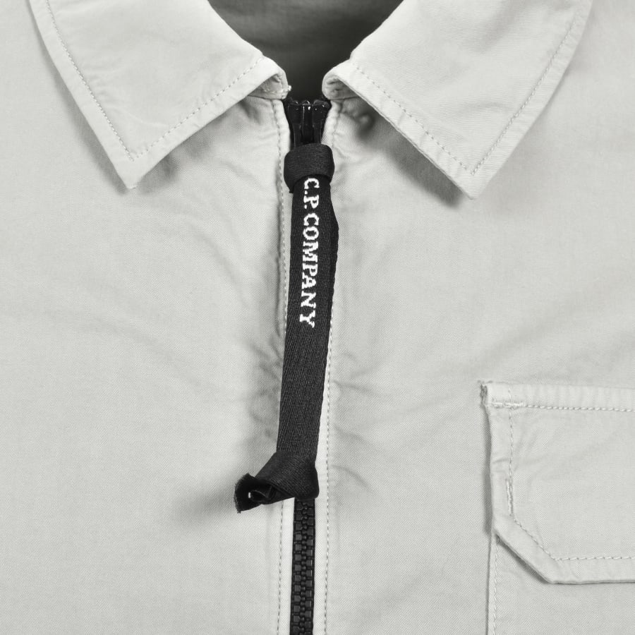 Image number 5 for CP Company Gabardine Overshirt Grey