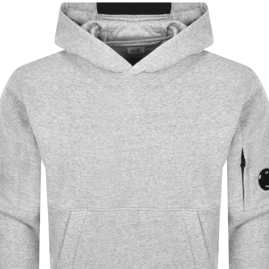 Image number 3 for CP Company Diagonal Raised Hoodie Grey