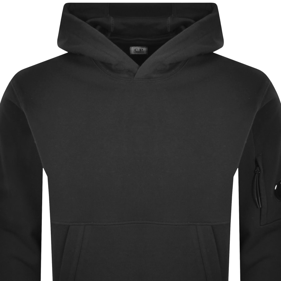 Image number 3 for CP Company Diagonal Raised Hoodie Black