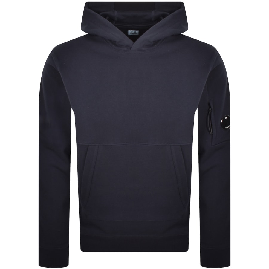 Image number 2 for CP Company Diagonal Raised Hoodie Dark Blue