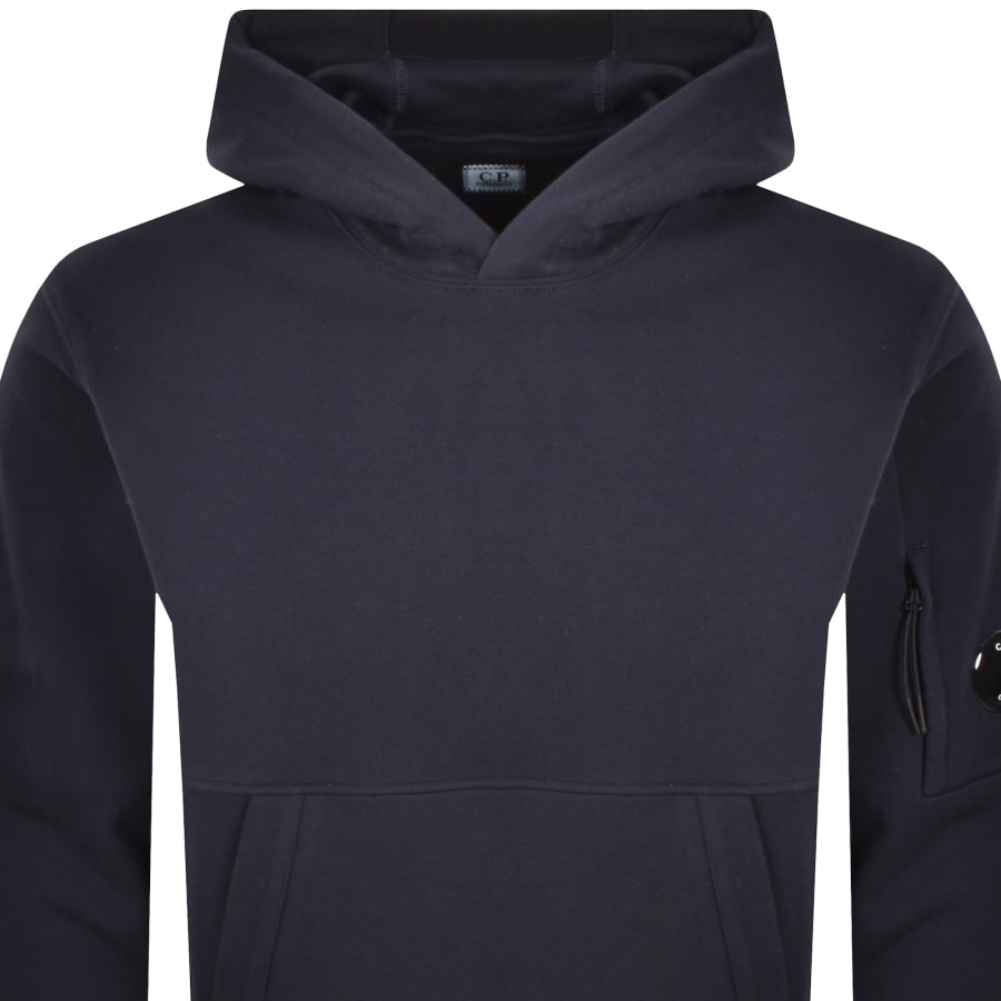 Image number 3 for CP Company Diagonal Raised Hoodie Dark Blue