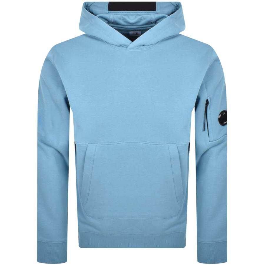 Image number 2 for CP Company Diagonal Raised Hoodie Aegean Blue