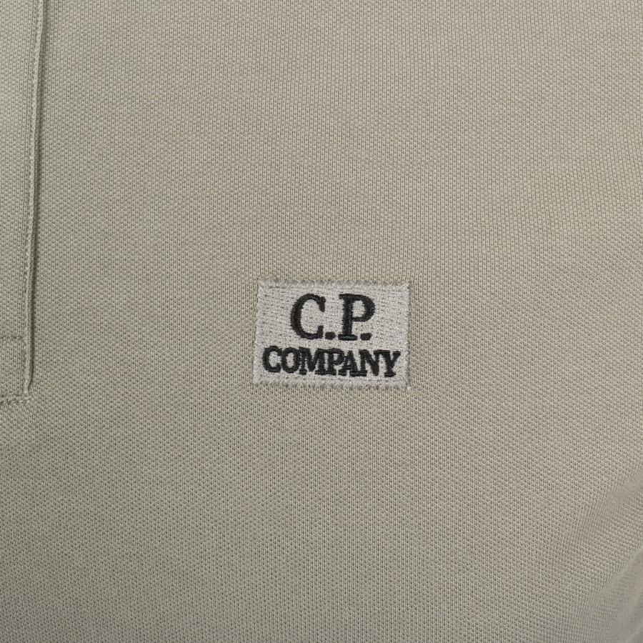 Image number 3 for CP Company Tipped Polo T Shirt Fallen Rock