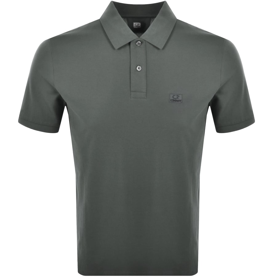 Image number 1 for CP Company Polo T Shirt Dark Shadow
