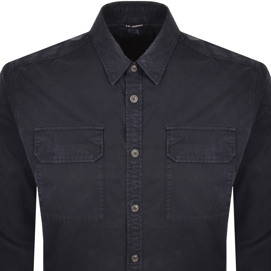 Image number 3 for CP Company Gabardine Shirt Navy