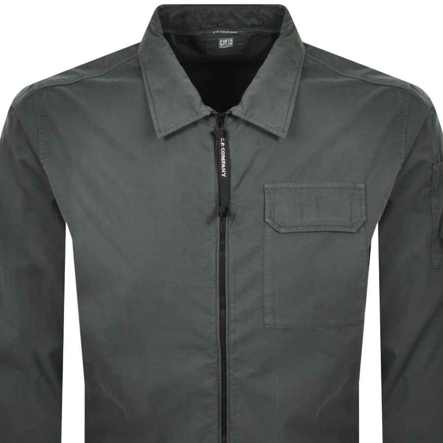 Image number 3 for CP Company Gabardine Overshirt Grey