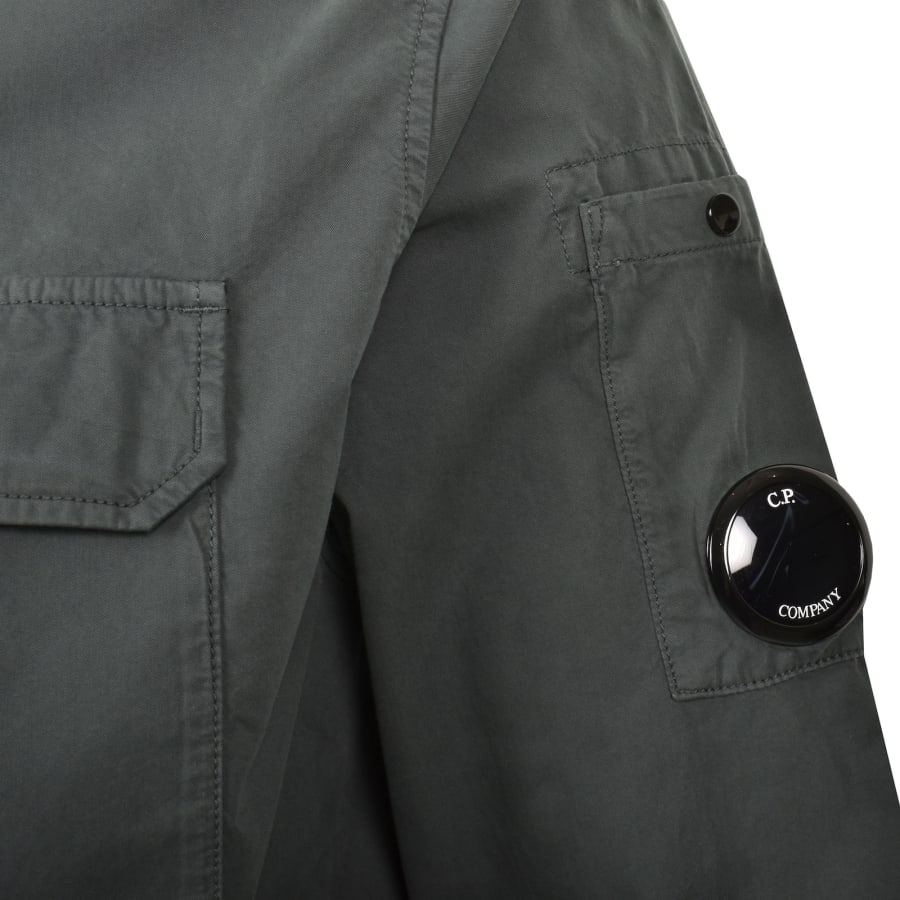 Image number 4 for CP Company Gabardine Overshirt Grey