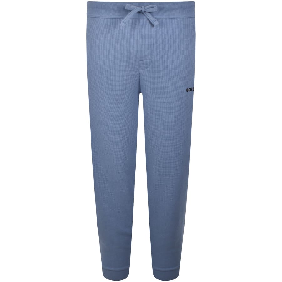 Image number 2 for BOSS Waffle Cuff Joggers Light pastel Blue