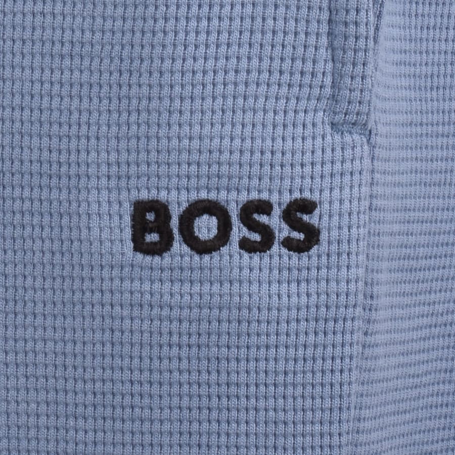 Image number 4 for BOSS Waffle Cuff Joggers Light pastel Blue