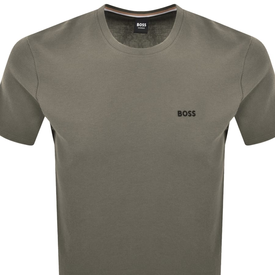 Image number 2 for BOSS Waffle T Shirt Open Brown