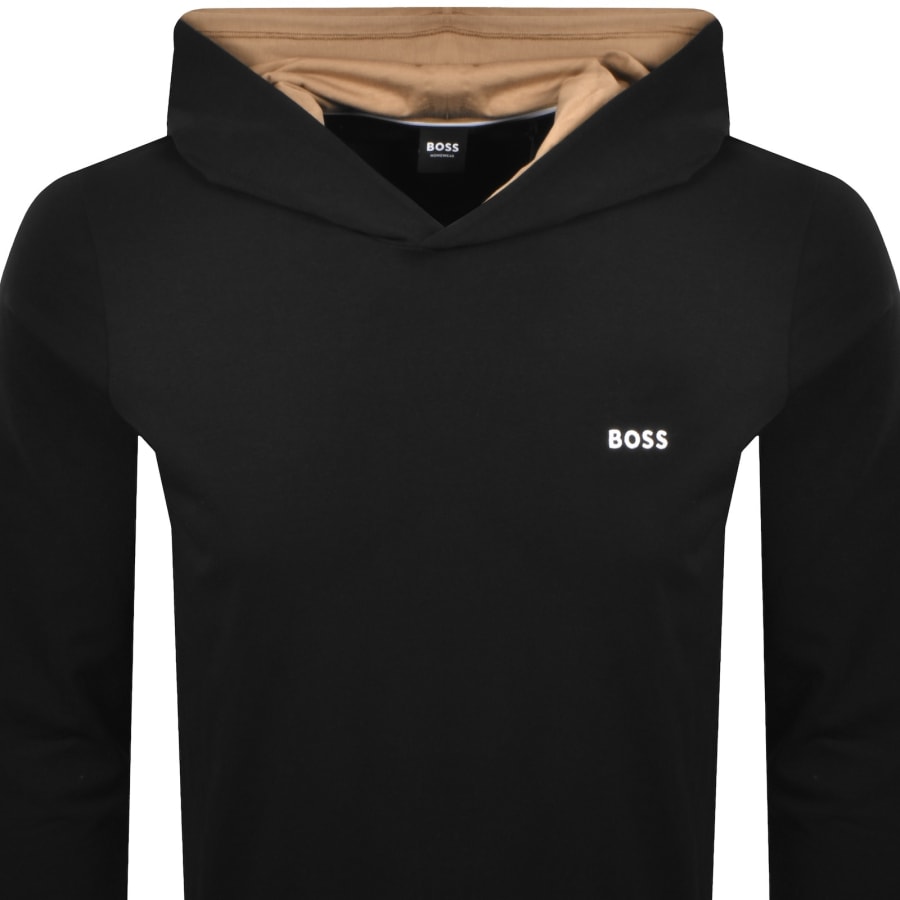 Image number 2 for BOSS Mix And Match Hooded T Shirt Black
