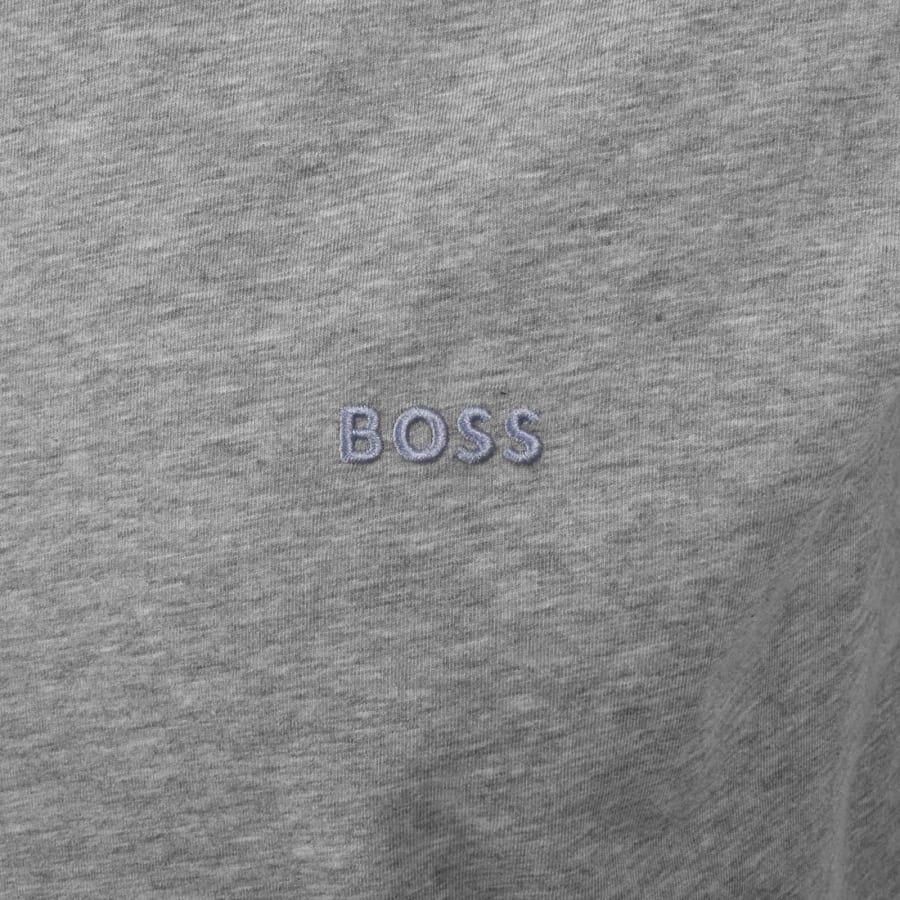 Image number 3 for BOSS Mix And Match Hooded T Shirt Grey
