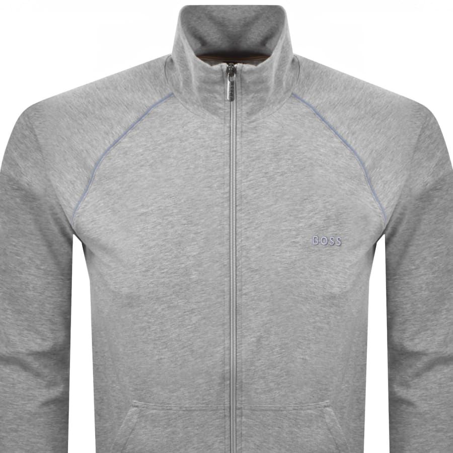 Image number 2 for BOSS Mix And Match Full Zip Sweatshirt Grey
