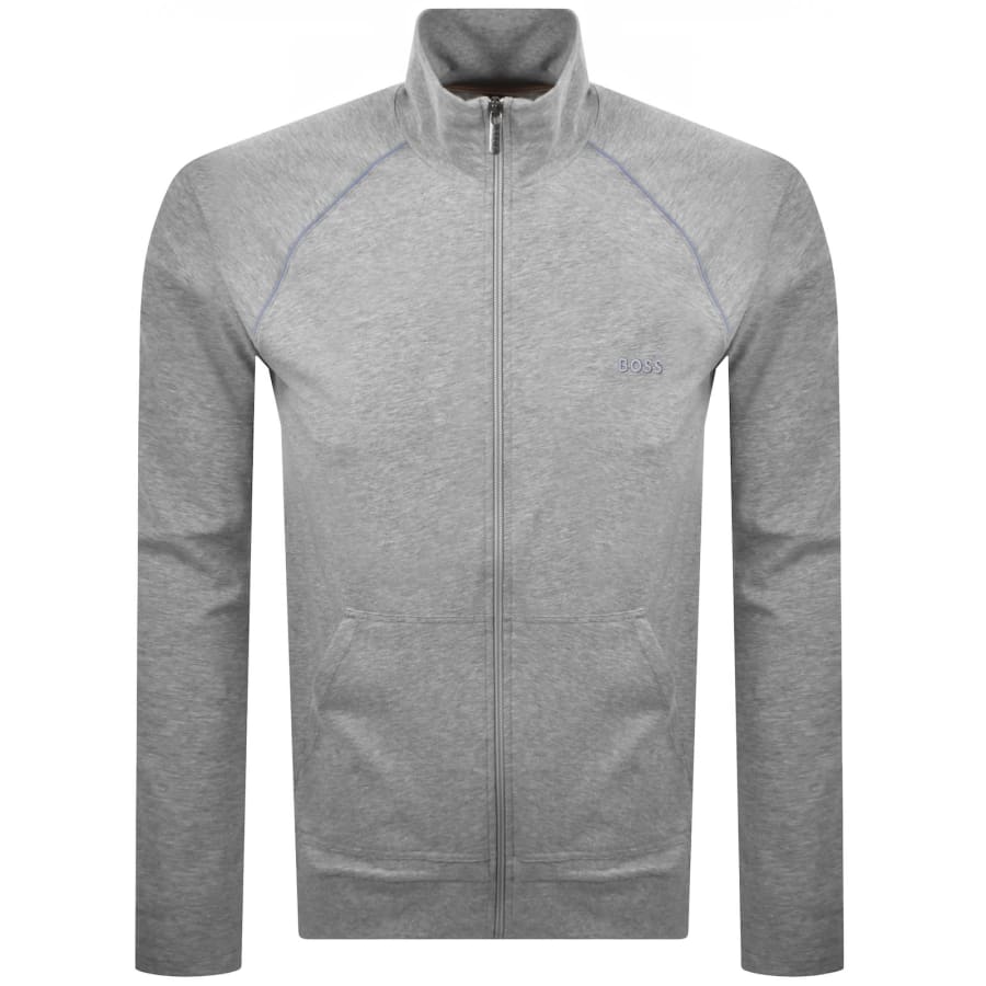 Image number 1 for BOSS Mix And Match Full Zip Sweatshirt Grey