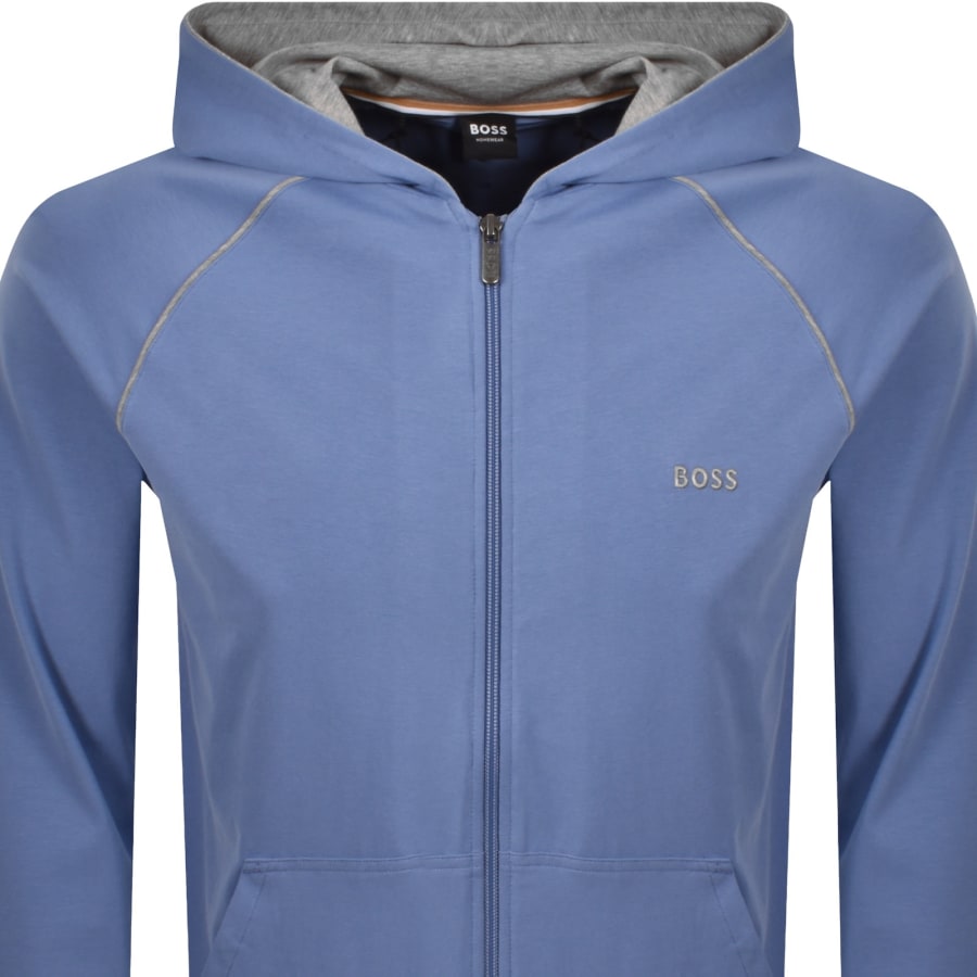 Image number 2 for BOSS Mix And Match Full Zip Hoodie Blue