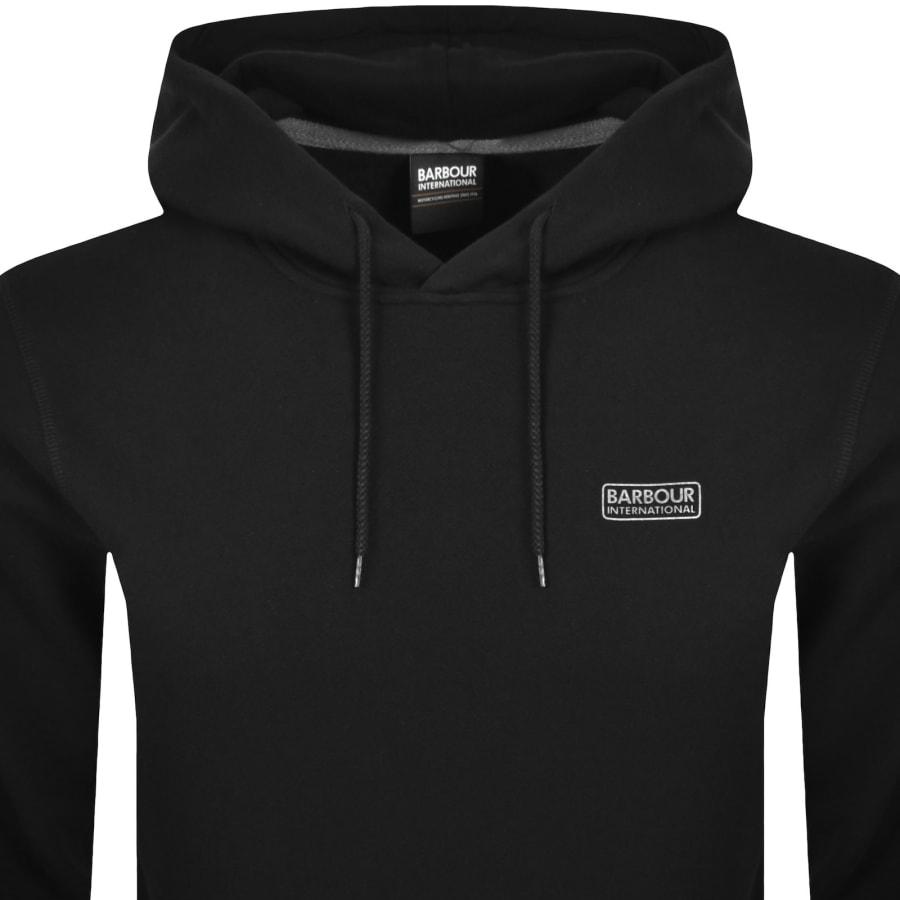 Image number 2 for Barbour International Logo Hoodie Black