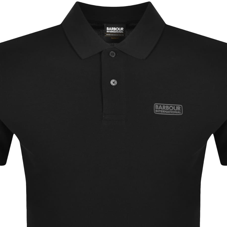 Image number 2 for Barbour International Essential Polo Black