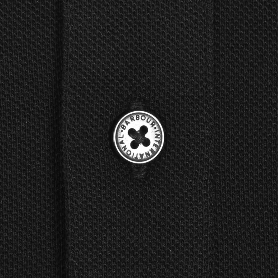 Image number 4 for Barbour International Evan Tipped Polo Black