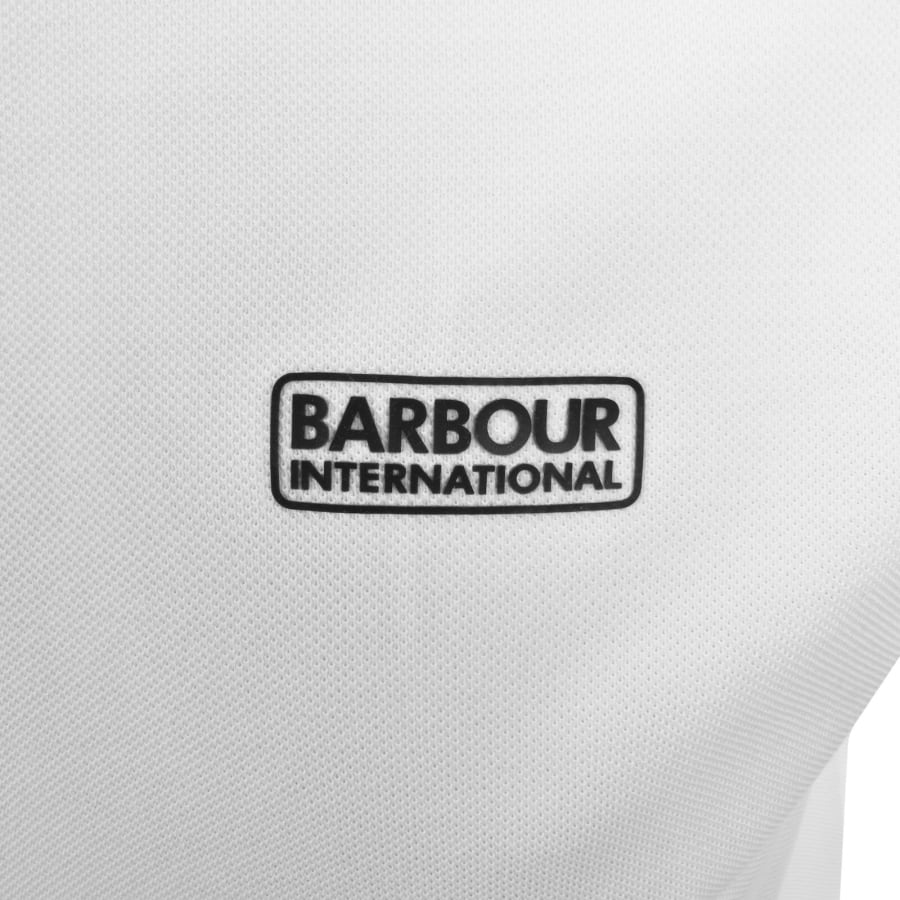 Image number 3 for Barbour International Tipped Polo T Shirt White