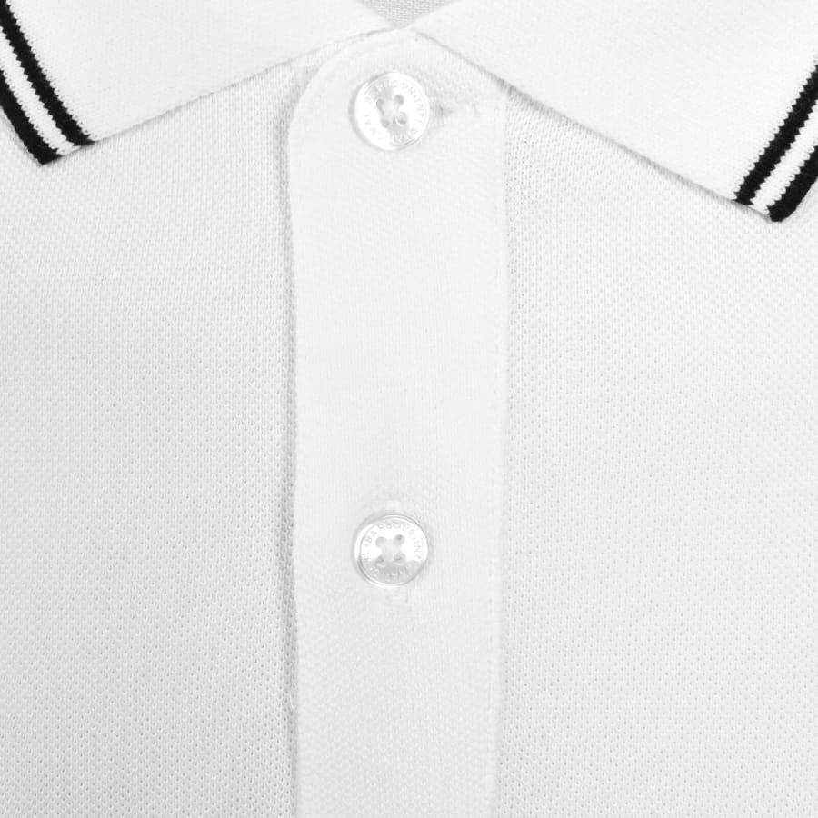 Image number 4 for Barbour International Tipped Polo T Shirt White