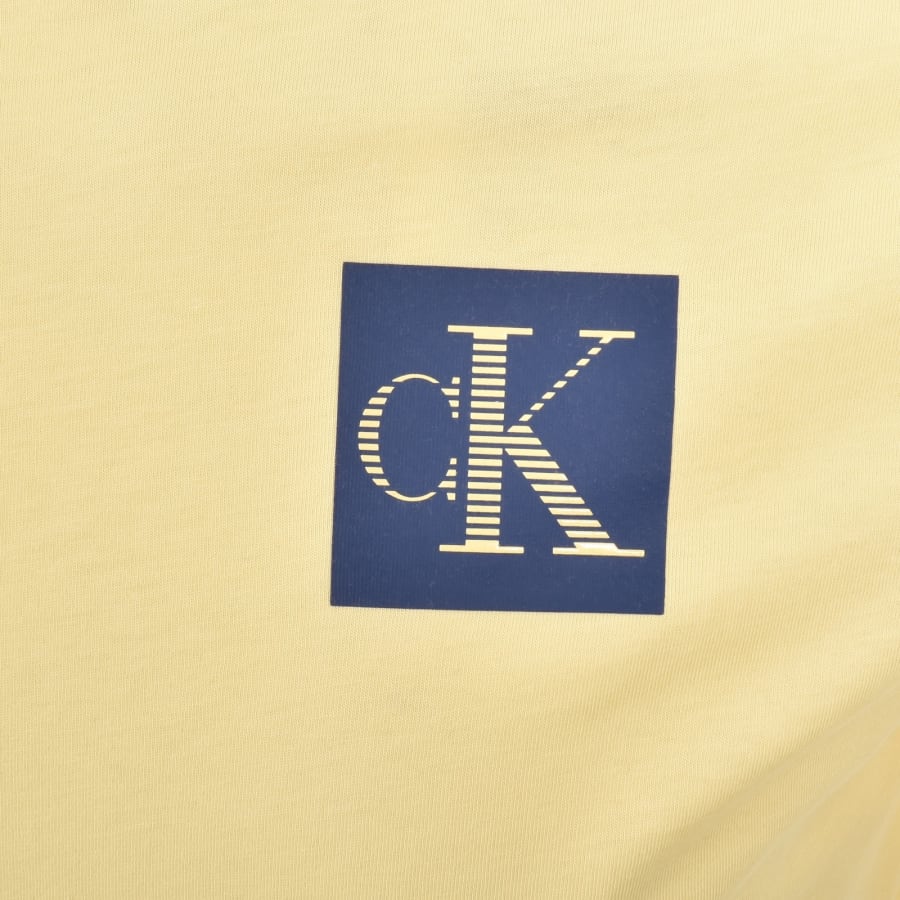 Image number 3 for Calvin Klein Jeans Crew Neck T Shirt Yellow