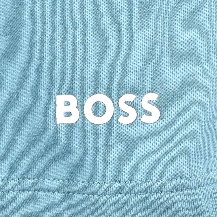 Image number 3 for BOSS Unique Jersey Shorts Light Pastel Blue