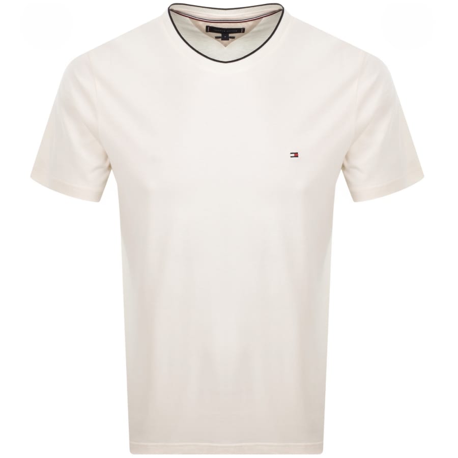 Image number 1 for Tommy Hilfiger Modal T Shirt Cream