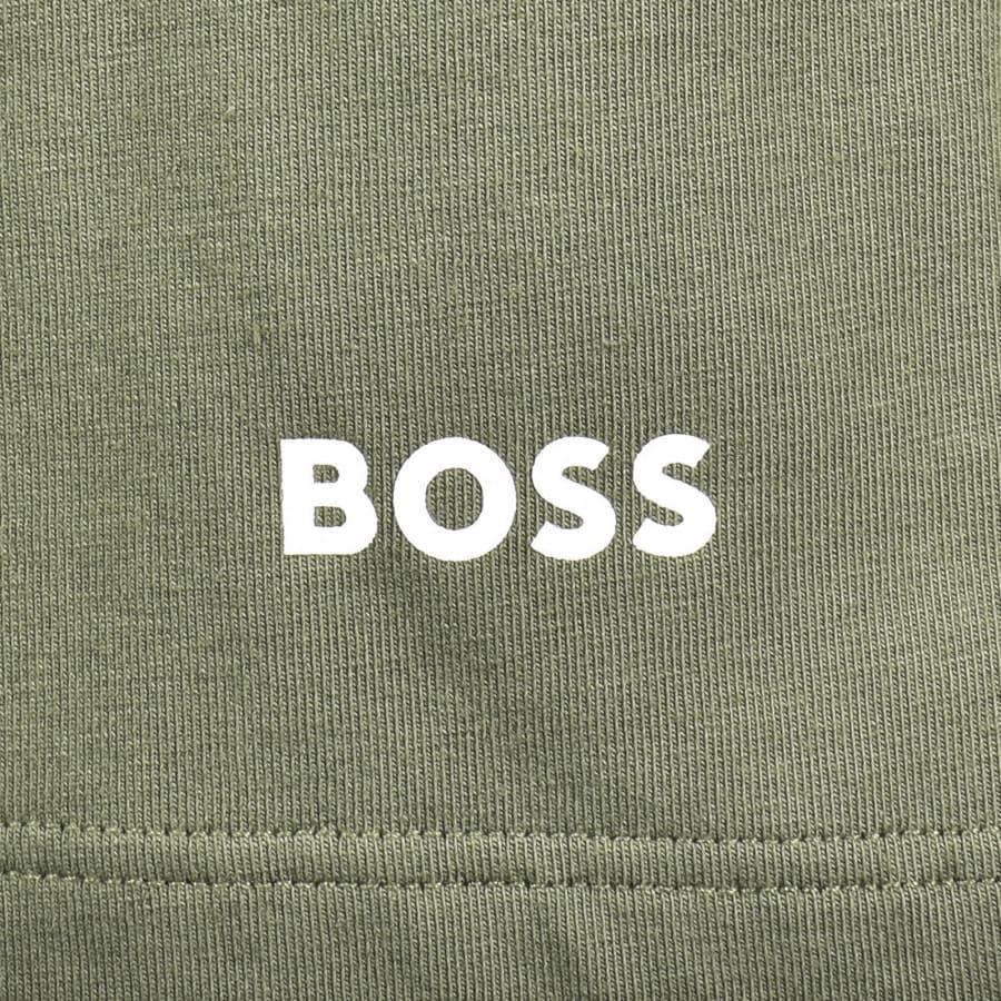 Image number 3 for BOSS Unique Jersey Shorts Open Green