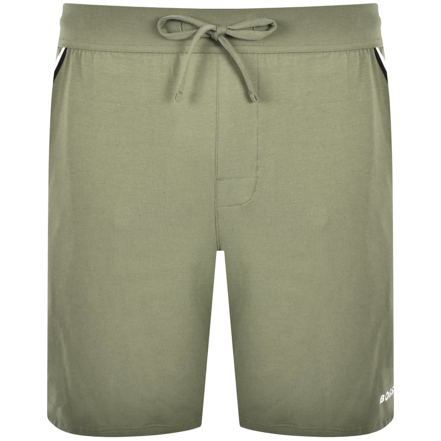 Image number 1 for BOSS Unique Jersey Shorts Open Green