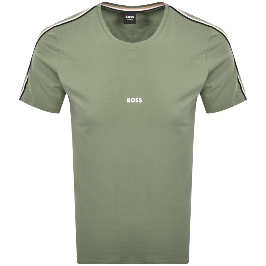 Image number 2 for BOSS Unique T Shirt Open Green
